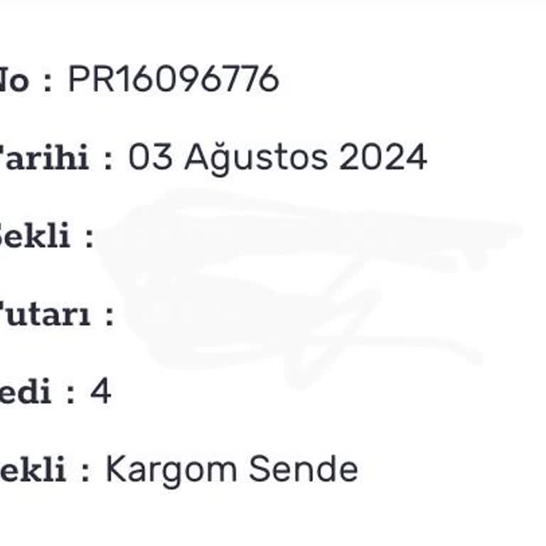 Gratis Siparişi Alındı Hazırlanmıyor