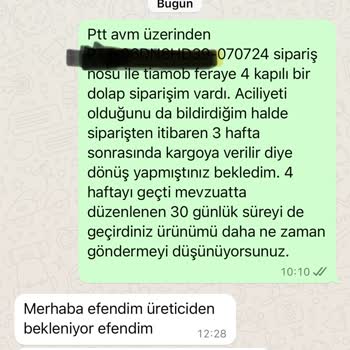 Tiamob Ne Zaman Gönderileceği Belli Olmayan Sipariş
