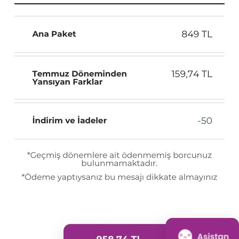 Digiturk Haksız Fatura Bedeli