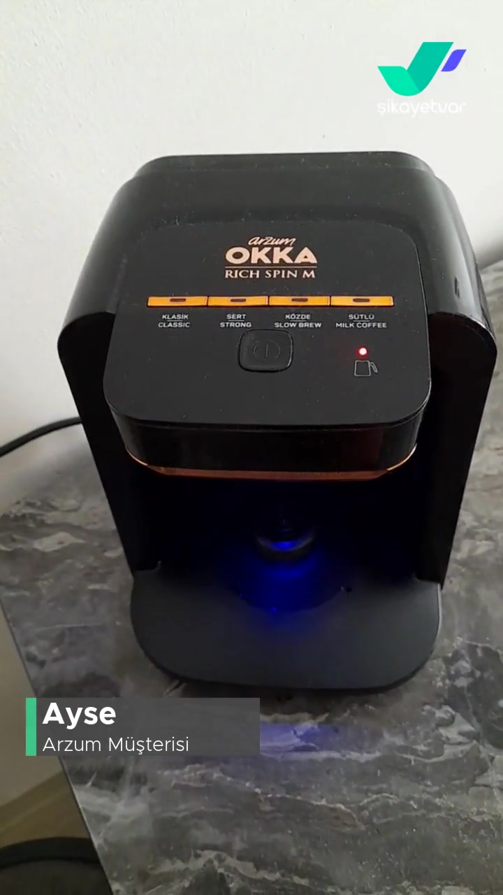Arzum Okka Rich Spin Kahve Makinesi Sıkıntısı! videonun kapak resmi