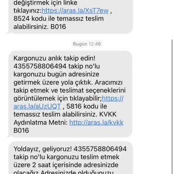Aras Kargo Adrese Getirilmeyen Kargom