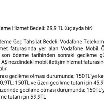 Vodafone Mobil Ödeme Hatalı Tahsilat Sorunu