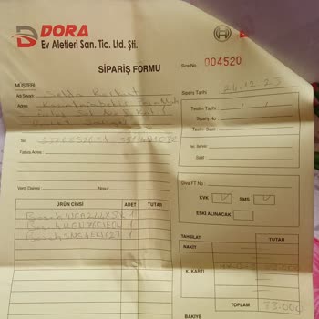 Bosch Bulaşık Makinesi Kırılmış Halde Geldi