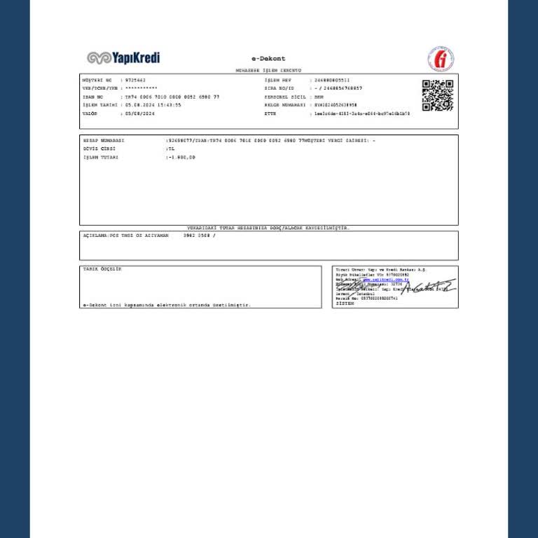 Yapı Kredi Bankası Para İadesi İle İlgili Şikayet