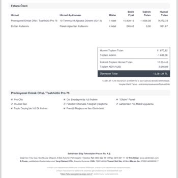 Sahibinden Emlak Mağazası Fahiş Fiyat Artışı