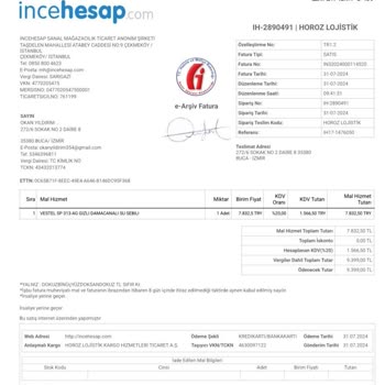 İnce Hesap'tan Ayıplı Ürün Gönderilmiş