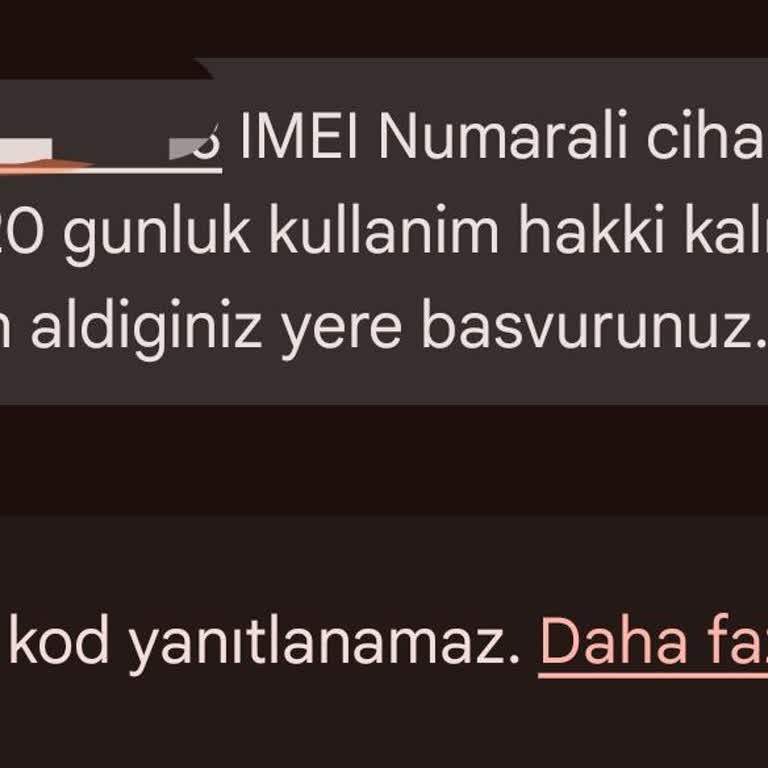 N11 Xiaomi 13t Pro IMEI Kayıt Dışı Uyarısı