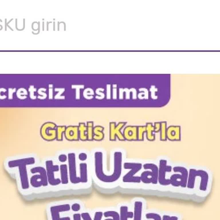 Gratis Mağazadan Teslimat Ayıbı