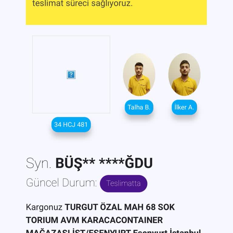 Bolt Kargo Mal Kabulde Olduğu Yere Kargo Bıraktı