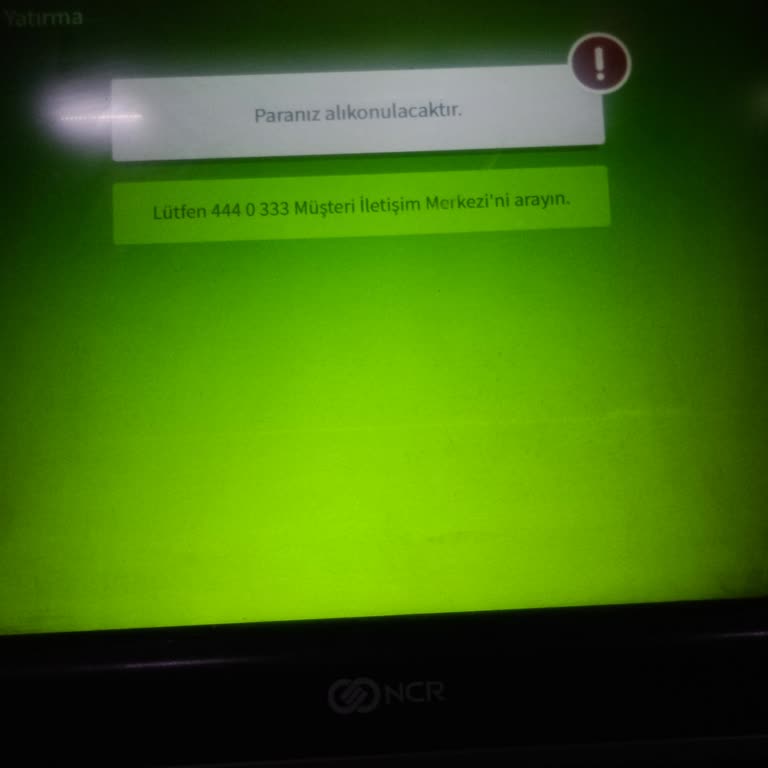Garanti BBVA ATM'sinden İninal Para Yükleme Ve Paranın Alı Konulması.