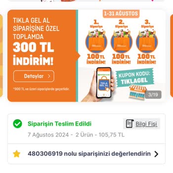 Migros Sanal Market Alınmayan Ürüne Teslim Edildi Girip İptal Etmemesi
