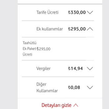 Vodafone'un Ek Paket Ücretlendirme Sorunu