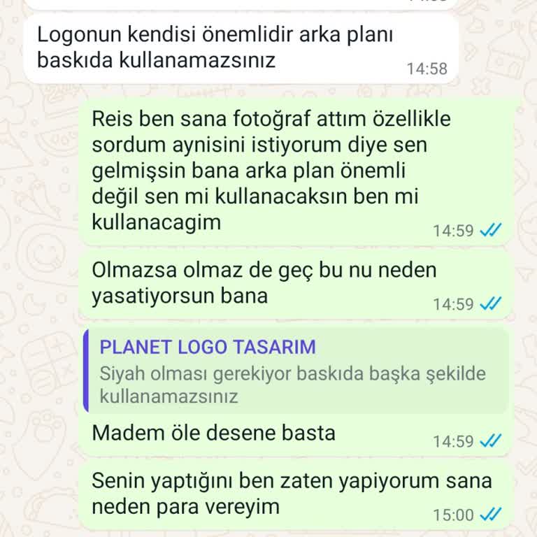 Planet Logo Tasarım İstediklerimi Yapmadı Ödeme Aldı Yetkili Yok Oldu