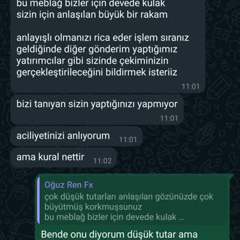 Paramı Vermiyor " Ren Global Markets" Septrader