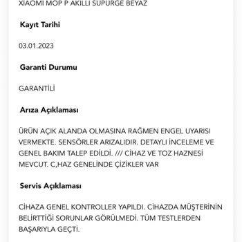 Xiaomi Robot Süpürge Genpa Teknik Servis