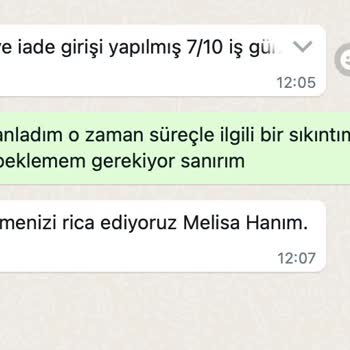 Yves Rocher İade Süreci Şikayeti