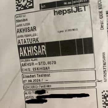 Hepsiburada'dan Başka Kargo Gelmesi Ve Mağdur Edilmem
