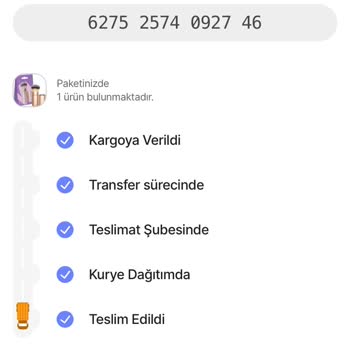 Hepsijet / Çeşme-62752574092746 Teslim Edilmeyen Kargo