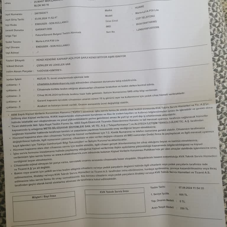 KVK Teknik Servis Ankara