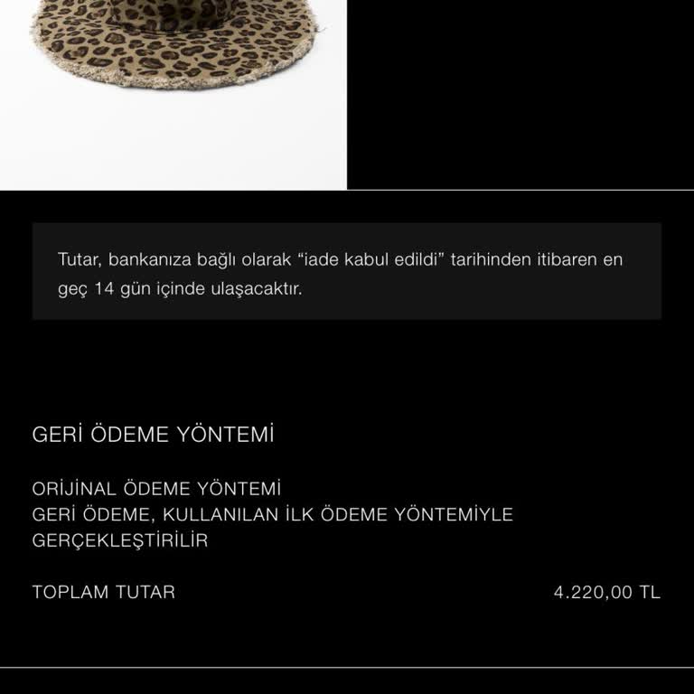 Zara İade Ücretimi Yatırmadı