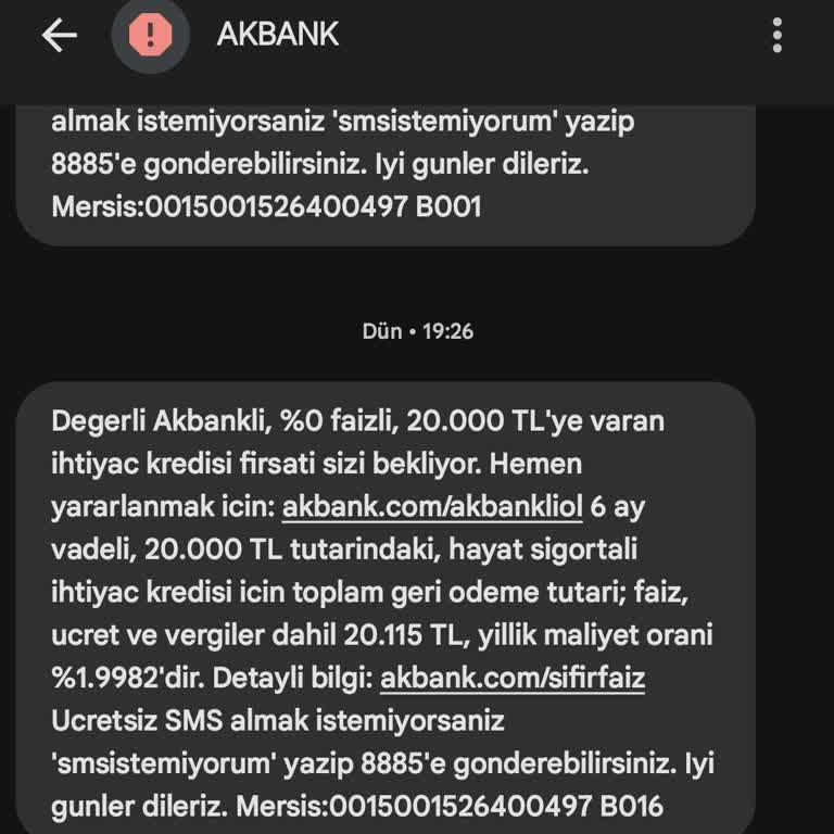 Akbank Yanlış Yönlendirme, Yanıltmaca Ve Kişisel Hak İhlali