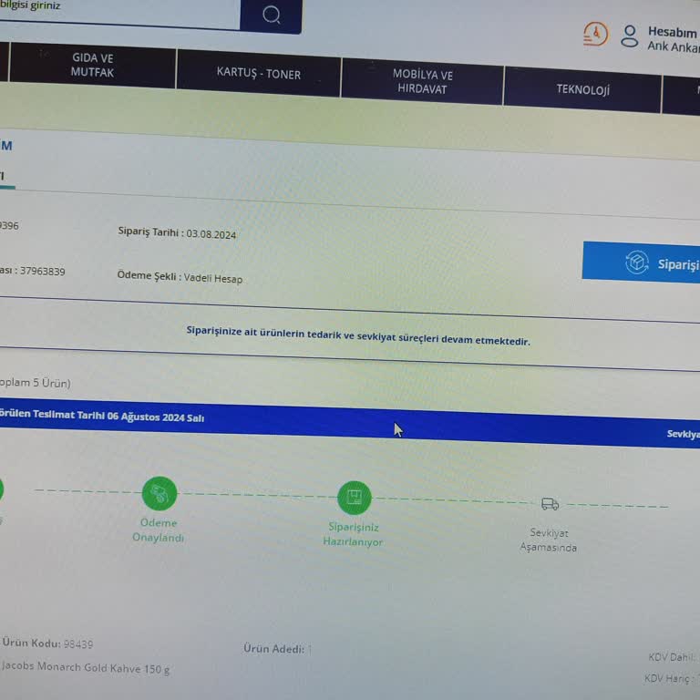 Avansaspro.com Siparişten Hiç Kimsenin Haberi Yok Gibi