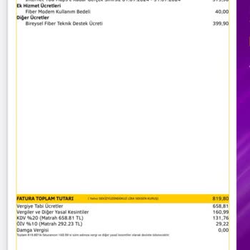 Millenicom Müşteri Hizmetleri'ne Faturaya Fazla Ücret Yansıtıyor