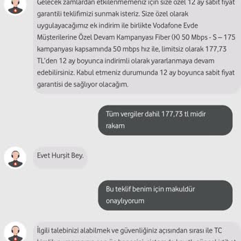 Vodafone Tarife Değişikliği Sonrası Fatura Şoku