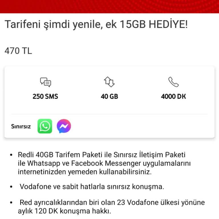 Vodafone Yüksek Tarife Ücretleri Bütçemi Zorluyor
