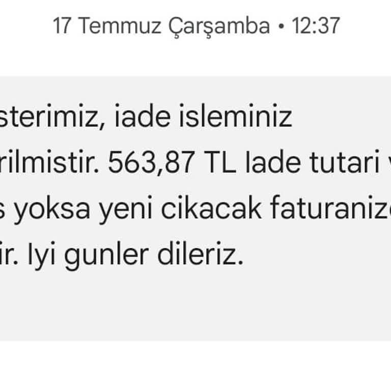 Türk Telekom'dan Geri İade Sorunu