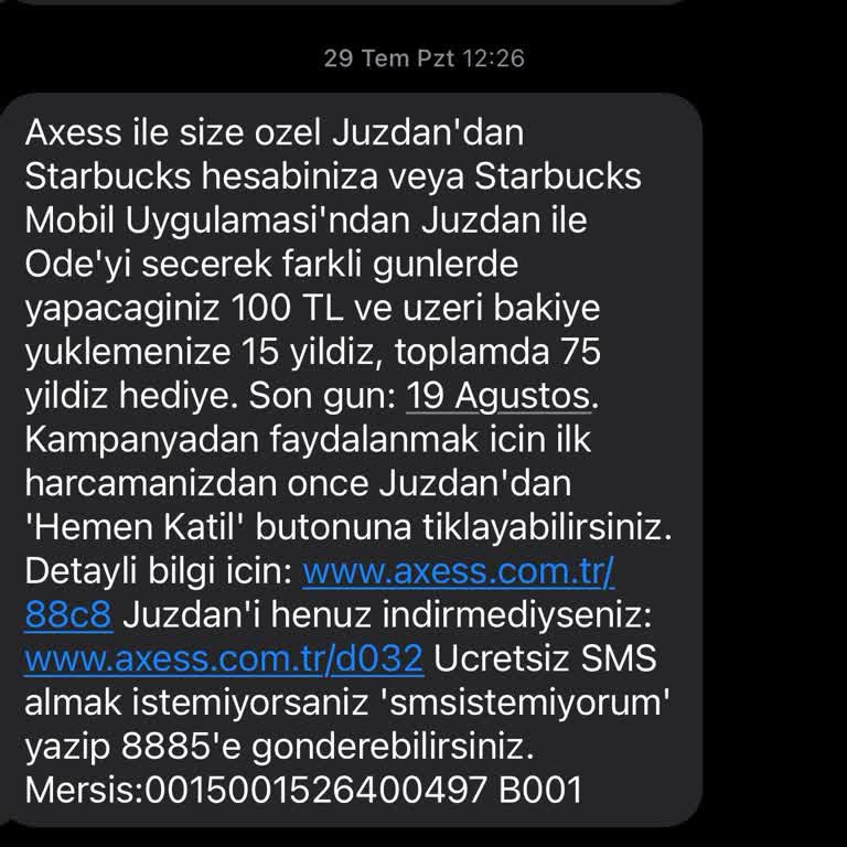 Akbank Starbucks Kampanyası Hakkında Geri Dönüş Sorunu