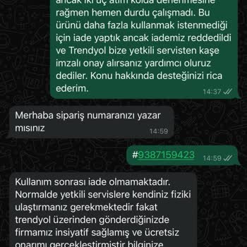 Riomi Ürününün Arkasında Değil