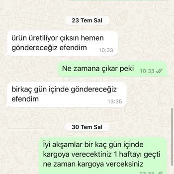 Laminta Ürün Teslimatında Yaşanan Gecikmeler Ve İlgisizlik