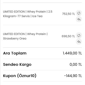 Bewolf Nutrition Üzerinden Aldığım Ürün Gelmedi