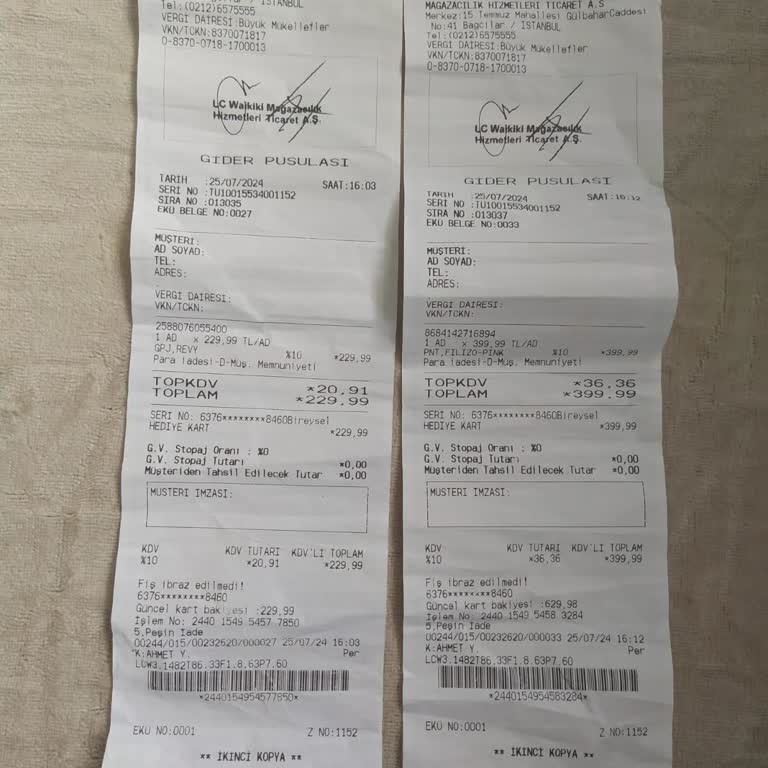 LCW Hediye Kartım Kayboldu