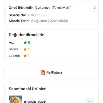 Migros Yemekten Sipariş Verdim Ve Kıl Çıktı. Aksiyon Alınmıyor.