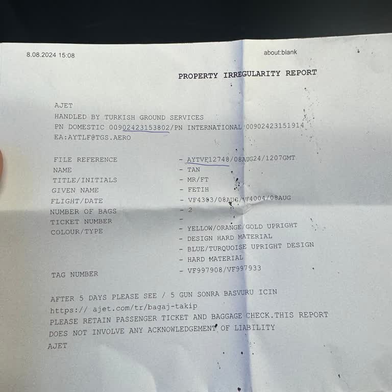 AJet (Anadolu Jet) Valizlerimiz Kayboldu Ve Çözüm Yok