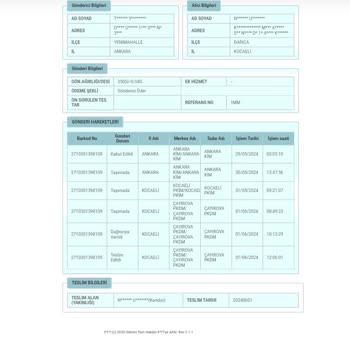 PTT Kargo Çayırova PTT İşini Düzgün Yapmıyor