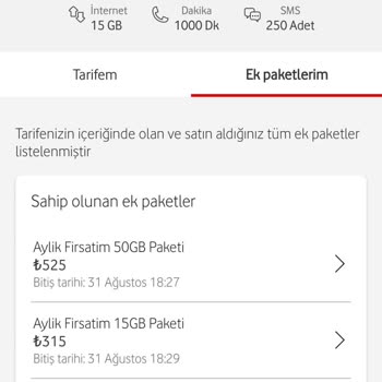 Vodafone Yanlış Ek Paketler Ve Müşteri Hizmetleri Sorunu