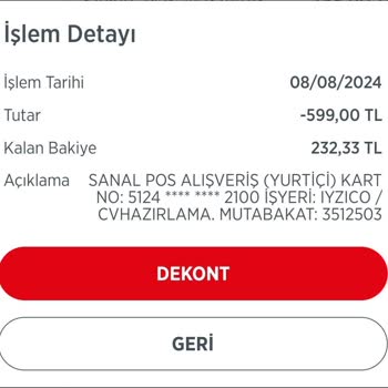 Iyzico/cvmaker.com Habersiz Para Çekimi