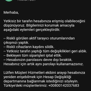 Amazon Türkiye Pişmanlığım. Hesabımın Geçici Askıya Alınması