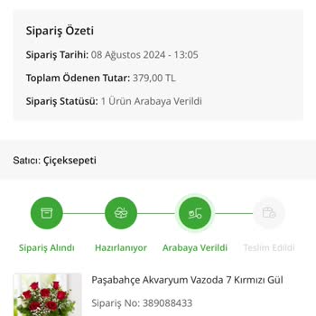 ÇiçekSepeti Yanlış Adrese Teslim Edilen Ürün Sorunu