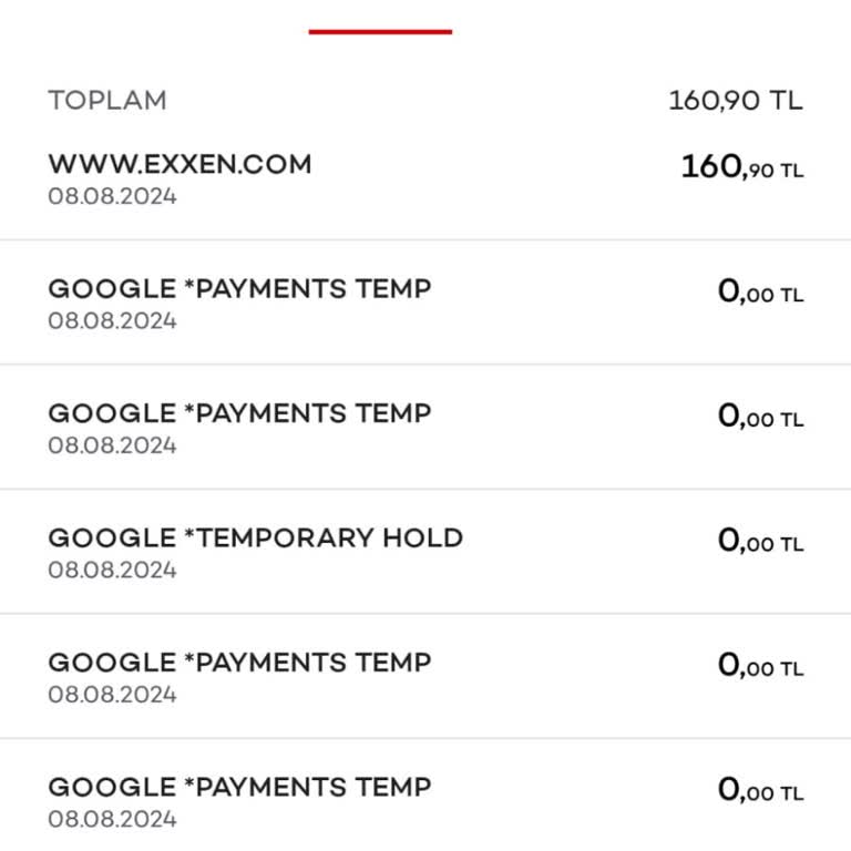 Exxen Firması Üye Olmadığım Halde Karttan Para Çekti.