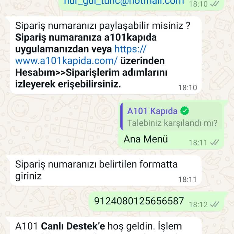A101 Kapıda Dan Şikayetçiyim!