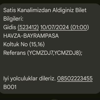 Obilet Metro Turizm Sefer İptali Sebebiyle Ücret İadesi Alamama