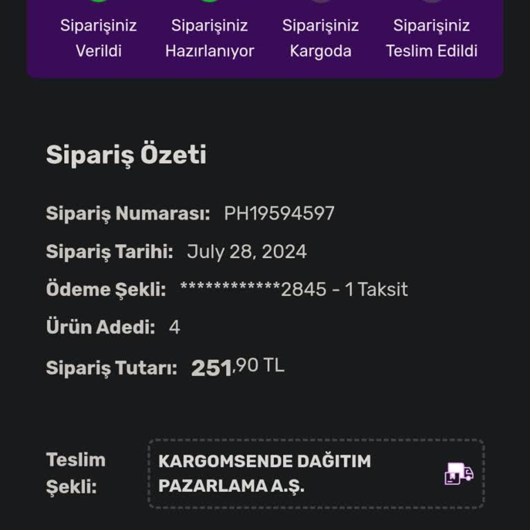 Gratis Sipariş Gecikmesi Hakkında