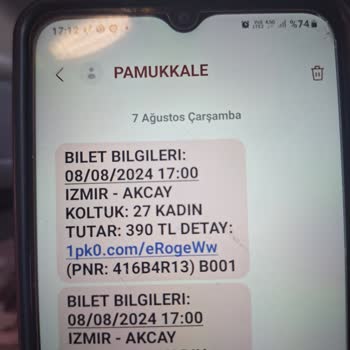 Pamukkale Turizm Otobüs Koltuklarının Rahatsızlığı Ve Personel Tavrı