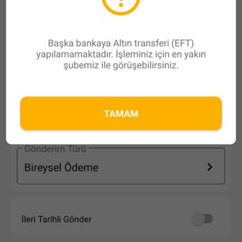 VakıfBank Altın Transfer Sistemi Hakkında Yanıltıcı Bilgi