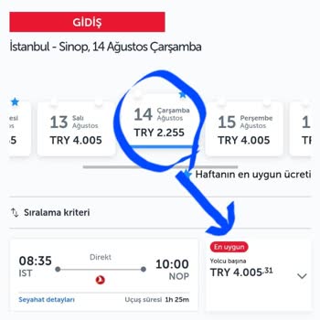 Türk Hava Yolları (THY) Hatalı Fiyat Etiketi