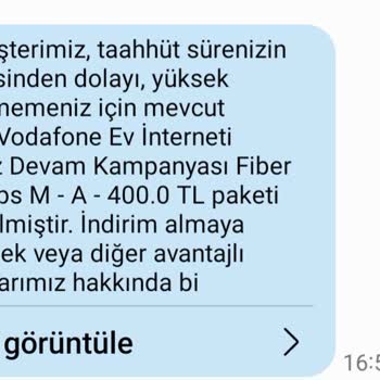 Vodafone Yanıltıcı Tarifeler Ve Yetersiz Müşteri Hizmetleri